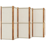 6-Panel Room Divider Light Grey 420x180 cm 4003358