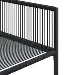 9 Piece Garden Dining Set Black Poly Rattan 3295053