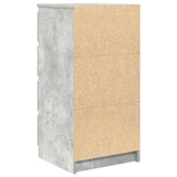 Sideboard with Drawers Concrete Grey 37.5x35x99 cm Engineered Wood 861763