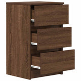 Bedside Cabinets with 3 Drawers 2 pcs Brown Oak 39x35x65 cm 861350
