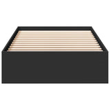 Bed Frame with Drawers without Mattress Black 75x190 cm Small Single 3280714