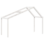 ZNTS Loft Bed with Ladder and Roof without Mattress White 80x200 cm 3282067