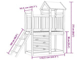 Play Tower Brown 110.5 x 52.5 x 215cm Solid Impregnated Wood 3417183
