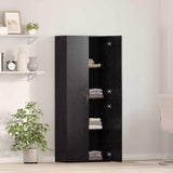 Office Cabinet Black Oak 60 x 32 x 152.5 cm Engineered Wood 3365560