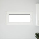Basement Window RISOR 100 x 50 cm PVC and Glass Anthracite 42047291