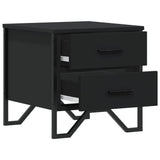 ZNTS Bedside Cabinets 2 pcs Black 40x30x40 cm Engineered Wood 848515