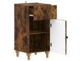 Bathroom Storage Cainet ALKMAAR Smoked Oak 30 x 31 x 80 cm 896170