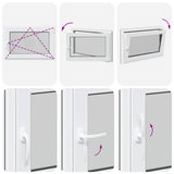 Basement Window RISOR 90x60 cm Tilt&Turn DIN Right Anthracite 4108402