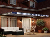 Manual Awning Frame with LEDs 4 x 2 m Polyester with PU coating 3420781