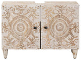 Bathroom Sink Cabinet White 62 x 33 x 58 cm Solid Mango Wood 4018387