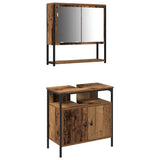 Bathroom Furniture Set with Storage 2 pcs Brown 60 x 30 x 60 cm 3332535