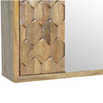 Pineapple Carved Mirror Cabinet IN540