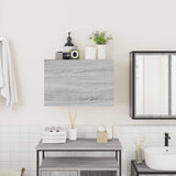 Bathroom Wall Cabinet Grey Sonoma 60x25x40 cm Engineered Wood 860072