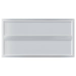 Wall Shelves 2 pcs 75x40x3 cm Silver Stainless Steel 30281