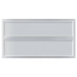 Wall Shelves 2 pcs 75x40x3 cm Silver Stainless Steel 30281