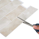 Decorative Stickers 50 pcs Beige Marble 29 x 21 cm 42021244