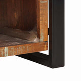 Storage Bench Multicolour 80 x 35 x 40 cm Solid Reclaim wood 4015984