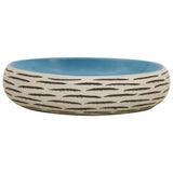 Countertop Basin Multicolour Oval 59x40x15 cm Ceramic 155085