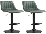 Set of Two Retro Tub Bar Stools - Green T3398P344135