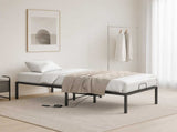 Electric Adjustable Bed Frame Black 90 x 190 x 48 cm Steel 42037360