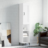 Highboard White 34.5x34x180 cm Engineered Wood 3200321