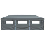Folding Pop-up Party Tent with 8 Sidewalls 870x291x315 cm Anthracite 44982