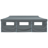 Folding Pop-up Party Tent with 8 Sidewalls 870x291x315 cm Anthracite 44982