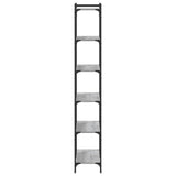 Bookcase 6-Tier Grey Sonoma 80x30x188 cm Engineered Wood 837685