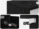 Bathroom Mirror Cabinet Black Oak 73.5 x 16 x 62.5 cm 889176