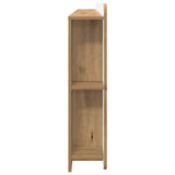 Headboard Cabinet with Storage Artisan Oak Engineered Wood 8001308