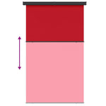 ZNTS Balcony Side Awning 165x250 cm Red 317859