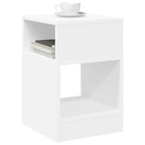 End Table 2 pcs White 30.5 x 30 x 45 cm Engineered Wood 890897