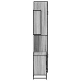 3 Piece Bathroom Furniture Set Grey Sonoma Engineered Wood 3301078