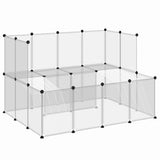 Small Animal Cage Transparent 143x107x93 cm PP and Steel 340570
