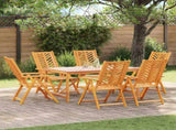Garden Dining Set 7 pcs Brown Solid Acacia Wood 3154124