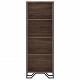 Bookcase Brown Oak 50x31x137,5 cm Engineered Wood 848613