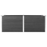 Garden Raised Bed 250x100x91 cm WPC Grey 49060