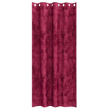 Velvet Curtains 2 pcs Wine Red 260 x 140 cm Velvet 4107647