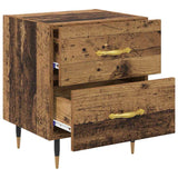 Bedside Cabinet with Drawer 2 pcs Old Wood 40 x 35 x 47.5 cm 881978