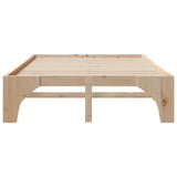 Bed Frame Brown 150 x 200 cm Solid Pine Wood 872983