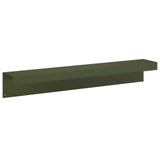 Garden Cover Profile 2 pcs 100 x 15 x 15 cm Steel Olive Green 8012968