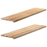 Window Sills 2 pcs Untreated 160x40x2 cm Solid Wood Oak 4009124