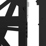 Garden Gate Black 100x200 cm Steel Light Design 4100953