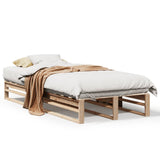 Bed Frame without Mattress 90x190 cm Single Solid Wood Pine 850860