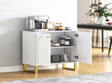 2-Door Sideboard Storage Cabinet - White T3398P343443