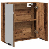 Bathroom Mirror Cabinet Old Wood 64x20x66.5 cm Engineered Wood 856940