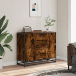 ZNTS Sideboard Smoked Oak 92x35x76 cm Engineered Wood 3300827