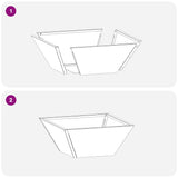 Garden Planter 5 pcs Black 35 x 35 x 15 cm Cold-rolled Steel 873797