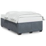 Bed Frame without Mattress Dark Grey Double Velvet 3284663