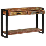 Console Table Multicolour 120 x 33 x 75 cm Solid Reclaim Wood 4102735